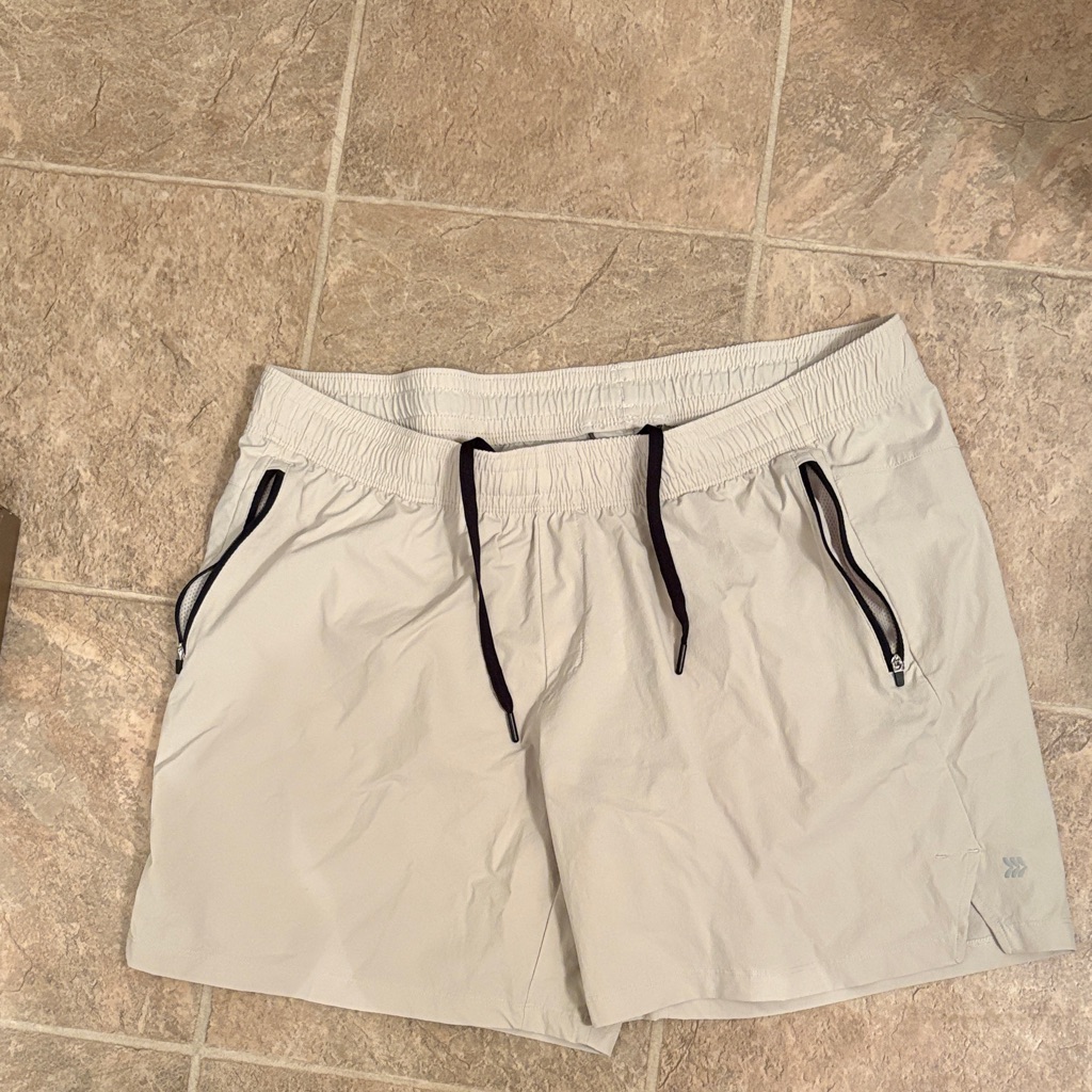 All In Motion Light Tan Athletic Shorts